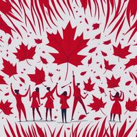 Gefeliciteerd ontwerp Canada dag generatief ai foto