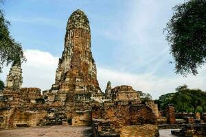 een oude tempel in Thailand foto