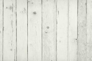 wit geschilderd hout structuur naadloos roestig grunge achtergrond, gekrast wit verf Aan planken van hout muur ai gegenereerd foto