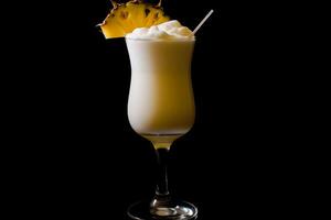 pina colada en ananas cocktail. neurale netwerk ai gegenereerd foto