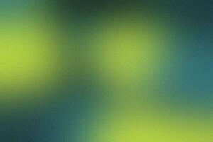 abstract blauw en neon groen wazig achtergrond met korrelig texturen foto