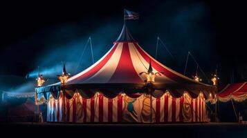 circus achtergrond. illustratie ai generatief foto