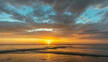 ko lanta, krabi Thailand zonsondergang Bij de strand foto