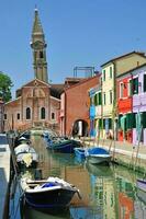 eiland van burano, lagune van Venetië, Adriatische Zee zee, veneto, italië foto