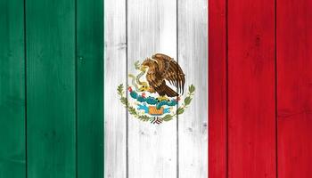 vlag van Mexico Aan een getextureerde achtergrond. concept collage. foto