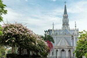 de beroemd gotisch kerk van la ermita gebouwd Aan 1602 in de stad van cali in Colombia foto