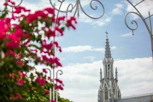 de beroemd gotisch kerk van la ermita gebouwd Aan 1602 in de stad van cali in Colombia foto