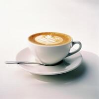 cappuccino koffie kop geïsoleerd. illustratie ai generatief foto