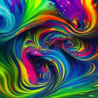 abstract veelkleurig wervelende achtergrond, abstract kleurrijk achtergrond met spiraal, generatief ai foto
