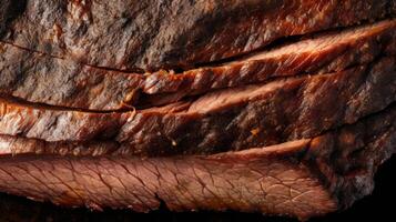 Amerikaans barbecue rundvlees illustratie ai generatief foto
