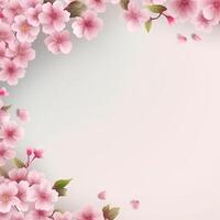 sakura bloem achtergrond. illustratie ai generatief foto