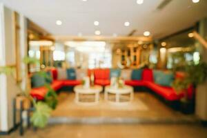 abstract vervagen hotellobby voor achtergrond foto