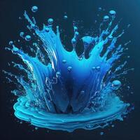 fx water plons vfx spel ai gegenereerd foto