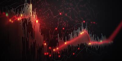 ai generatief. ai gegenereerd. bedrijf tabel gegevens forex voorraad financiën graph. afzet inkomen statistiek. grafisch kunst foto