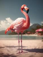 flamingo vogel . ai gegenereerd foto