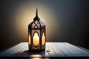 Arabisch lantaarn Ramadan generatief ai foto