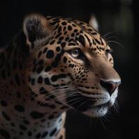 een jaguar generatief ai gegenereerd foto