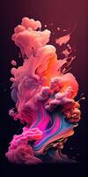 abstract waterverf kleur achtergrond. generatief ai foto