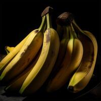 een bundel van bananen generatief ai gegenereerd foto