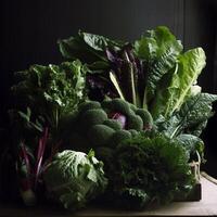 een bundel van groenten generatief ai gegenereerd foto