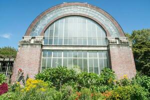 auckland, nieuw Zeeland - maart 05 2017 - de winter tuin Bij de Auckland domein is een schat van Super goed historisch interesse. het was ontworpen in de vroeg jaren 1900 in de stijl van de beroemd engels. foto