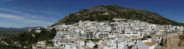 panoramisch visie van de mijas stad, Andalusië, Spanje foto