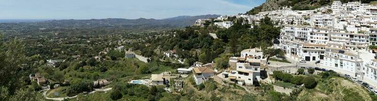 panoramisch visie van de mijas stad, Andalusië, Spanje foto