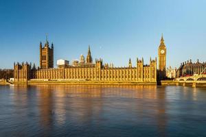 Elizabeth Tower of Big Ben in Londen, Verenigd Koninkrijk. foto