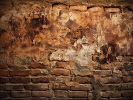 oud rustiek cement wijnoogst bakstenen muur achtergrond behang foto