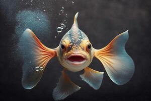 glimlachen vis voor dwazen dag 1 april illustratie illustratie generatief ai foto