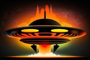 wereld ufo dag 2e juli abstract illustratie generatief ai foto