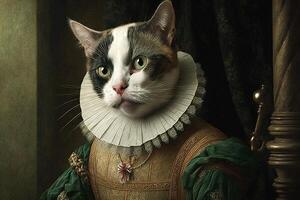 William Shakespeare kat illustratie generatief ai foto