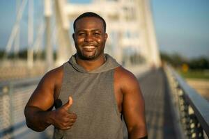 portret van een Afro-Amerikaanse man foto