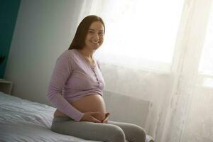 een zwanger vrouw foto