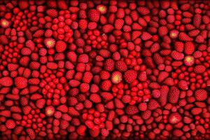 rood fruit blended top visie illustratie generatief ai foto