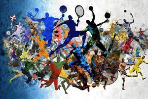 Internationale dag van sport voor ontwikkeling en vrede abstract illustratie generatief ai foto