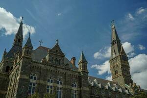 Washington Georgetown Universiteit Aan zonnig dag foto
