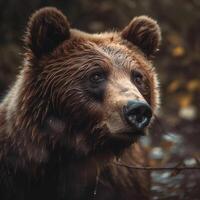 wild beer in natuurlijk leefgebied ai gegenereerd foto