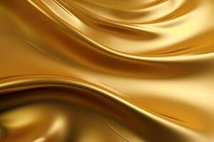 abstract gouden Golf getextureerde achtergrond. ai gegenereerd foto