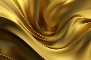 abstract gouden Golf getextureerde achtergrond. ai gegenereerd foto