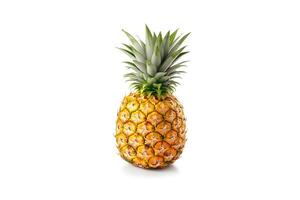 vers rijp ananas geïsoleerd Aan wit achtergrond. ai gegenereerd foto