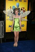 los angeles - okt 30, kathryn Newton arriveert Bij de megamind la première en halloween extravagant Bij mannen Chinese theater Aan oktober 30, 2010 in los engelen, ca foto