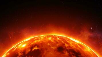 zonne- zon Aan heelal ruimte achtergrond foto
