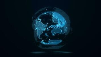 aarde digitaal wereld hologram technologie scherm achtergrond foto