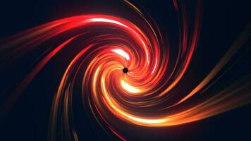 zwart gat zwaartekracht afzuiging macht aura lus animatie Aan zwart achtergrond foto