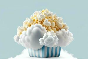 popcorn doos. generatief ai foto