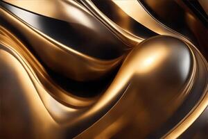 vol kader abstract bronzen achtergrond - ai gegenereerd foto