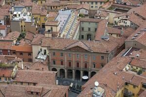 antenne visie van de palazzo manzoli malvasia in bologna foto