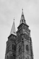 Duitse kerk in de lucht foto