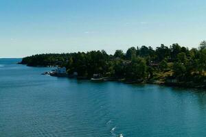 met de reis schip door de archipel van Stockholm Zweden foto